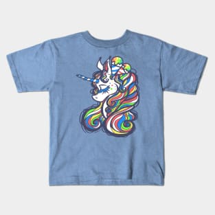 Snowcone Unicorn Kids T-Shirt